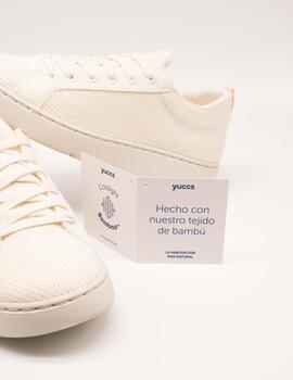 Zapato Yuccs Bamboo Casual White de Mujer