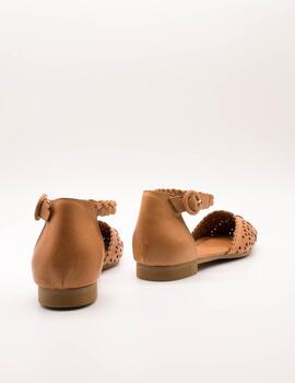 Bailarina Carmela 160671 Piel Camel de Mujer