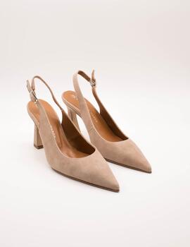 Zapato Estefania Marco 2301 Ante Taupe de Mujer