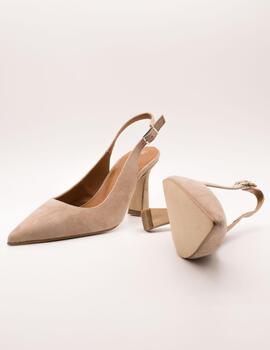 Zapato Estefania Marco 2301 Ante Taupe de Mujer