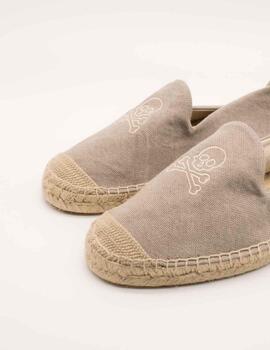 Alpargata Scalpers Skull Taupe de Hombre