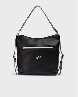 Bolso Wonders WB-502229 Combinación Negro/Cream