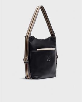 Bolso Wonders WB-502229 Combinación Negro/Cream