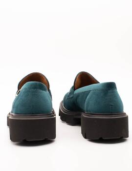 Zapato Popa Zintia Terciopelo Verde de Mujer