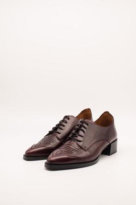 Zapato Dansi 3129 Burdeos/negro de mujer.