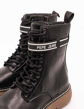 Botín  Pepe Jeans PLS50503-999 Yoko Fact Black de Mujer
