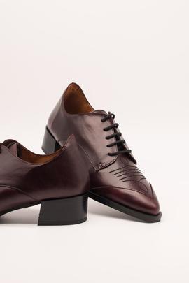 Zapato Dansi 3129 Burdeos/negro de mujer.