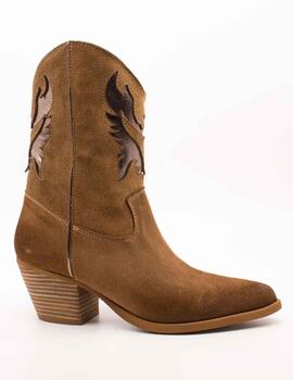 Botín Exé Cesar 710 Suede Maple Bronze de Mujer