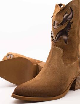 Botín Exé Cesar 710 Suede Maple Bronze de Mujer