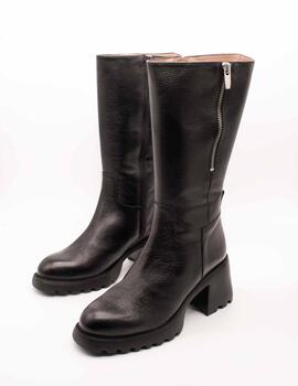 Bota  Wonders G-6703 Wild Negro de Mujer