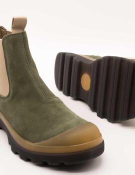 Botín Panchic P03W002-34U007 Beatle Boot Green de Mujer