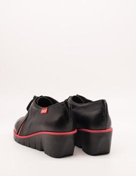 Zapato clamp 25baseva blk red de mujer.