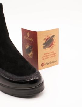 Botín Pie Santo 235741 Suede Negro de Mujer