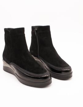 Botín Pie Santo 235741 Suede Negro de Mujer