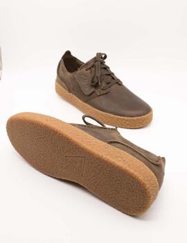 Zapato Clarks 26174537 Streethill Lace Dark Olive de Hombre