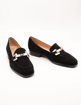 Zapato Dansi 5741 Ante Negro de Mujer