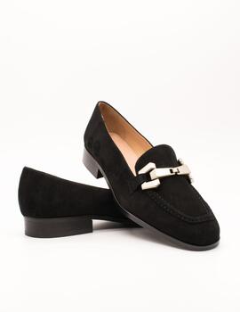 Zapato Dansi 5741 Ante Negro de Mujer