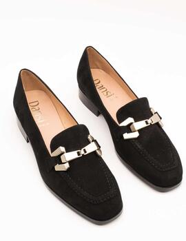 Zapato Dansi 5741 Ante Negro de Mujer