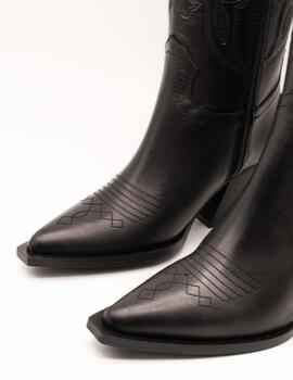 Bota Vienty 11620 -18 Given Napa Negro de Mujer