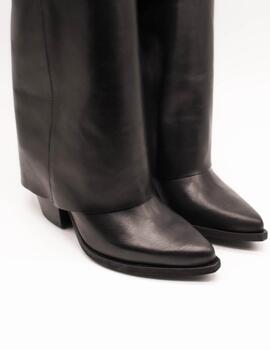 Bota Ovyé S07020VITNE-Nero Stivale Negro de Mujer