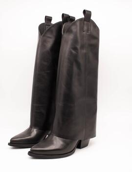 Bota Ovyé S07020VITNE-Nero Stivale Negro de Mujer