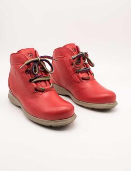 Botín Jose Saenz 2082 Rojo de Mujer