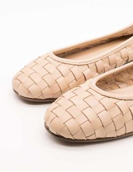 Bailarina Carmela 161662-01 Piel Beige de Mujer