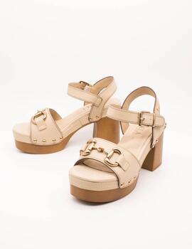 Sandalia Carmela 161478-03 Piel Beige de Mujer