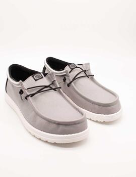 Zapato Hey Dude Wally Letterman Light Grey de Hombre
