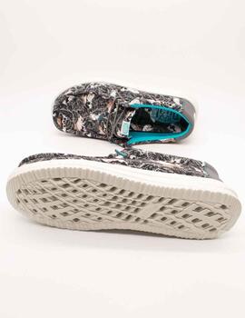 Zapato Hey Dude Wally H20 Tropical Black de Hombre