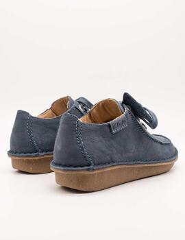 Zapato Clarks 26176288 Funny Dream Blue Nubuck de Mujer