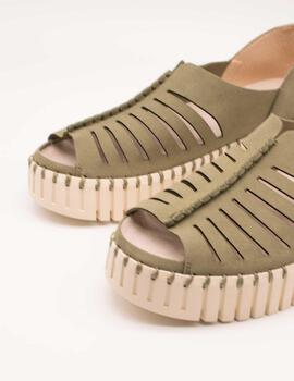 Sandalia Ilse Jacobsen TULIP9376-410 Army de Mujer