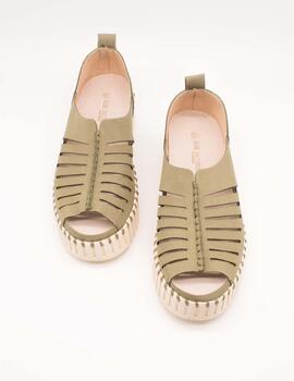 Sandalia Ilse Jacobsen TULIP9376-410 Army de Mujer