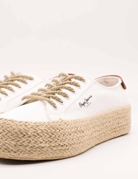 Deportivo Pepe Jeans PLS10412-801 White de Mujer