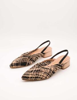 Zapato Miuxa Pera Crochet Negro de Mujer
