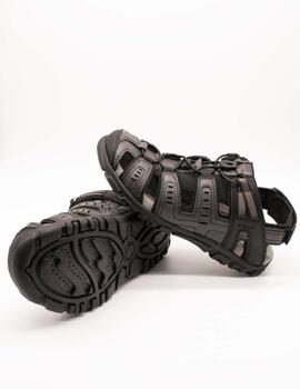 Sandalia Geox U4524C 000ME C9999 Strada Black de Hombre