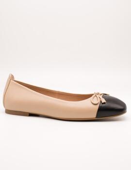 Bailarina Unisa Belle Beige-Negro de Mujer