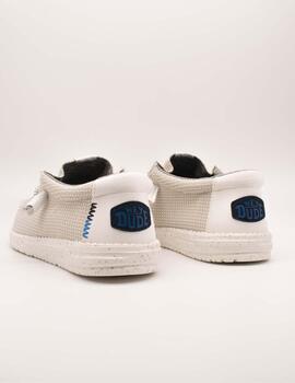 Zapato Hey Dude Wally Sport Mesh White de Hombre