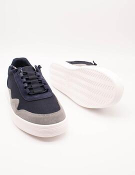 Deportivo Hey Dude Hudson Canvas Navy-Grey de Hombre