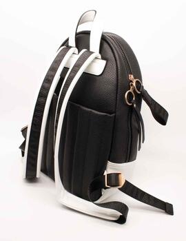 Mochila Hispanitas BV243400 Negro-Blanco de Mujer