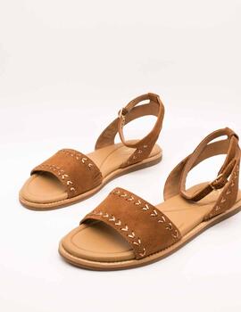 Sandalia Clarks 26176291 Maritime May Tan Suede de Mujer