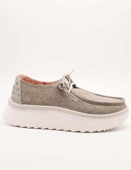 Deportivo Hey Dude Wendy Peak Chambray Walnut de Mujer