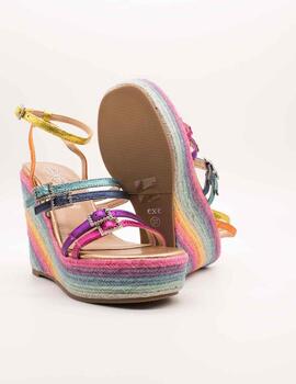 Sandalia Exé Naomi-927 Metallic Multicolor de Mujer