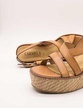 Sandalia Carmela 161546-02 Piel Camel de Mujer