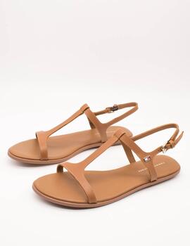 Sandalia Tommy Hilfiger FW07930-GU9 Summer Cognac de Mujer