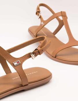 Sandalia Tommy Hilfiger FW07930-GU9 Summer Cognac de Mujer