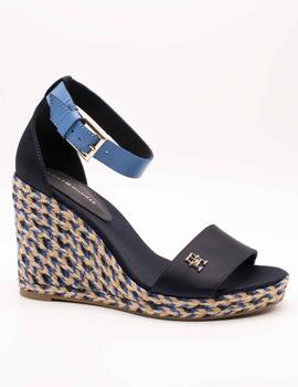 Sandalia Tommy Hilfiger FW07914-0G3 Blue Mix de Mujer