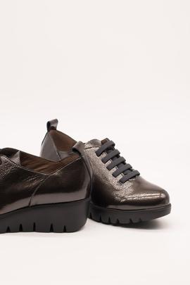 Zapato wonders c-33225 lack gris de mujer.