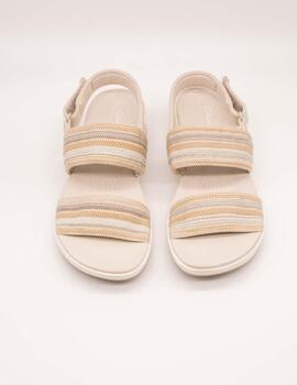 Sandalia Clarks 26177183 Arla Stroll Beige Combi