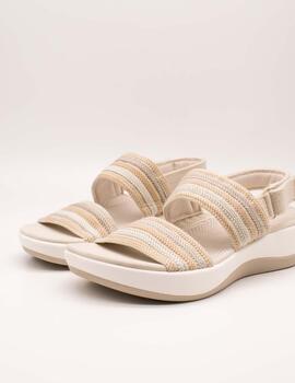 Sandalia Clarks 26177183 Arla Stroll Beige Combi